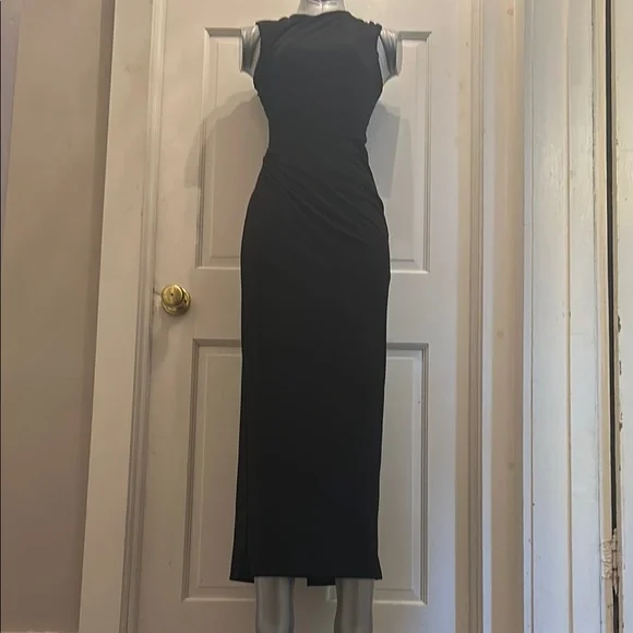 knee length dresses for ladies Zara Black Floral Maxi Dress
